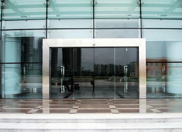 不锈钢包框自动感应门