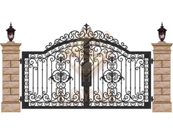 花纹铁艺庭院大门