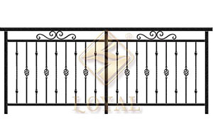 铁艺护栏 - 简洁阳台栏杆