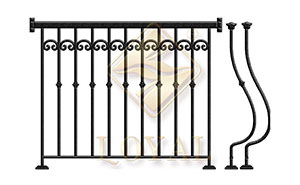 铁艺护栏 - 简易阳台栏杆