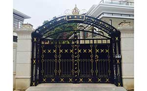 侨建御溪谷别墅铁艺大门案例