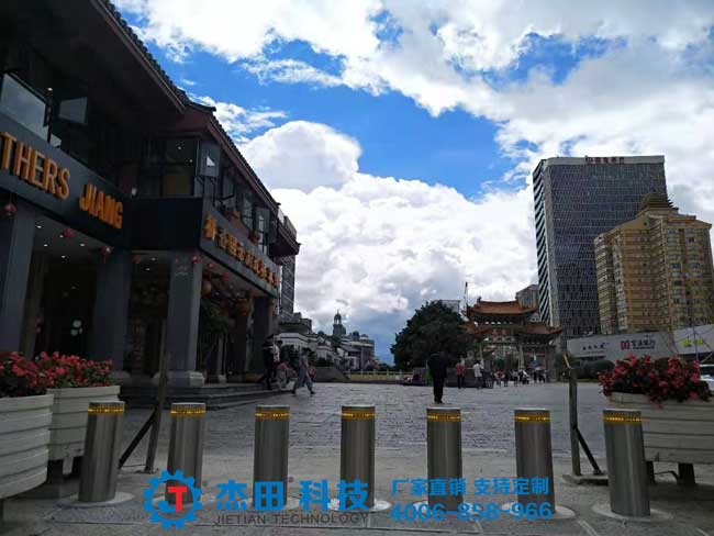 昆明金马碧鸡坊景区升降柱案例 - 中出网-智能出入口与停车充电门户