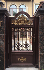 铝艺别墅大门庭院门双开门铝合金庭院大门院子大门定制欧式庭院门