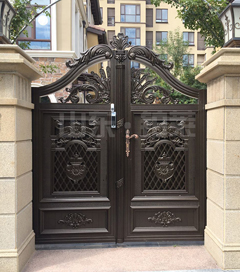 定制铝艺别墅庭院大门乡村小区家用