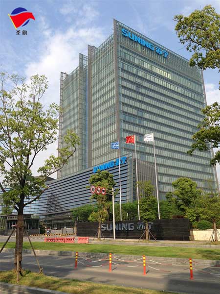 苏宁总部旗杆案例 - 中出网-智能出入口与停车充电门户