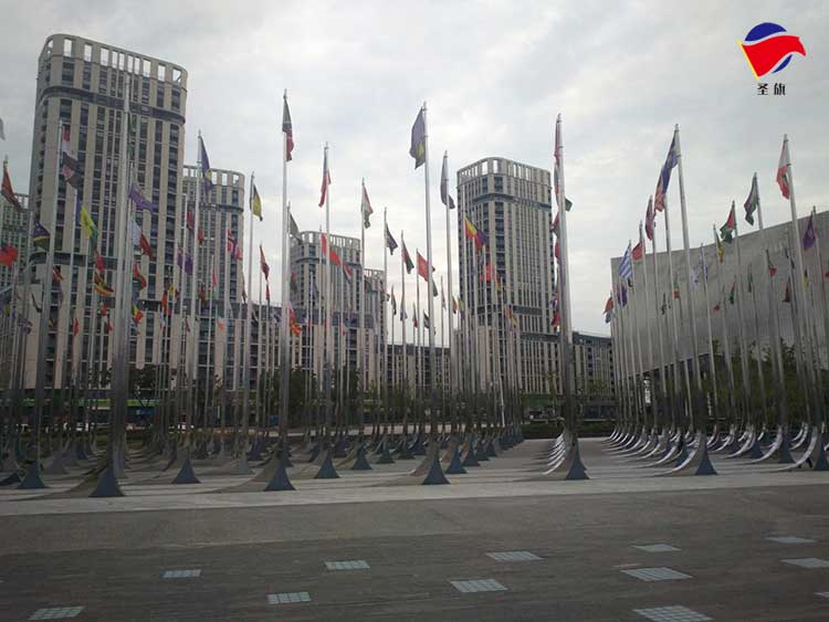 青奥会旗杆案例 - 中出网-智能出入口与停车充电门户