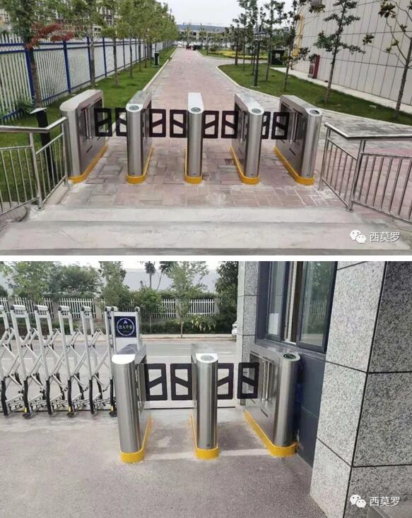 中国航天科技集团九院7107厂在厂区安装了户外摆闸CPW-116Y