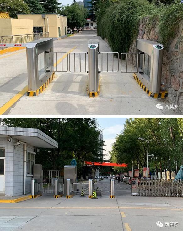 中国航天科技集团四院在院门口安装了户外摆闸IPW-PM1005