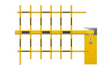 三栏栅栏数字道闸-B型