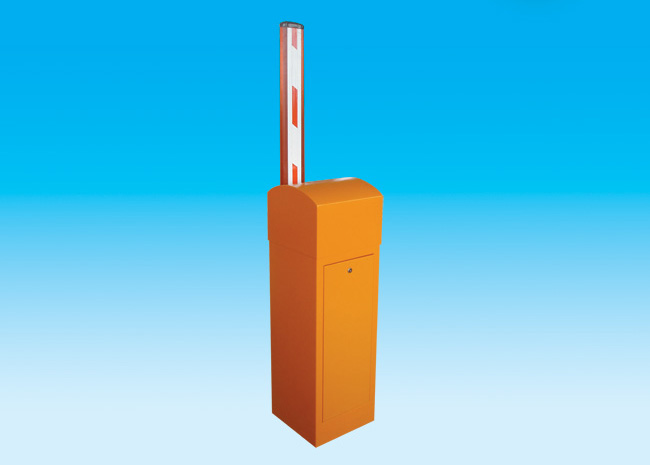 橙色弧顶八角直杆道闸