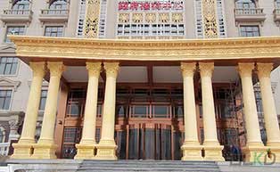 张家口塞北假日酒店旋转门工程案例