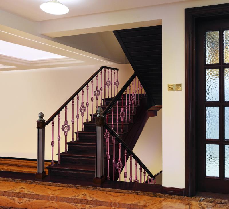 高端铝艺楼梯-HLY612-3效果图