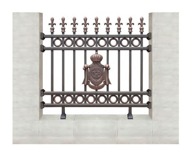 WL-19101护栏（名流银咖+艺术浅红）