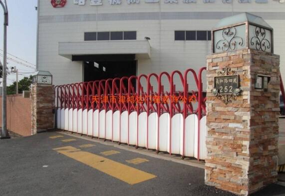 石家庄出安智能电动伸缩门给东南智汇城项目不一样的体验