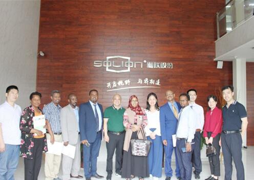 热烈欢迎埃塞俄比亚建设部部长一行莅临湘联考察！