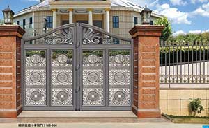 北京出安智能别墅铝艺大门成功落地未来金茂府  