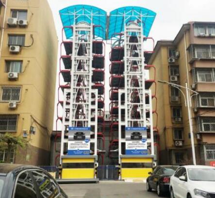 北京小潞邑智能立体车库项目于4月份完成主体安装