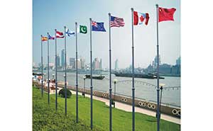 铝合金电动旗杆Q800-G