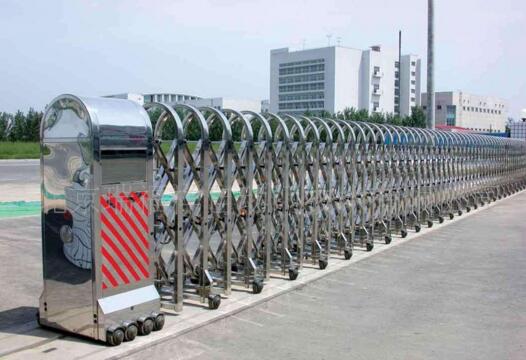 热烈祝贺绍兴出安智能电动伸缩门成功落地绍兴市交通投资集团有限公司大门口