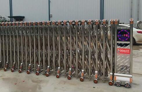 绍兴出安智能电动伸缩门被绍兴荣怀学校启用