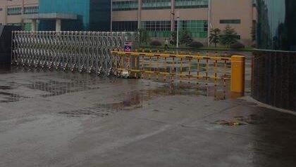 绍兴出安智能伸缩门进驻绍兴市容纳测控技术有限公司