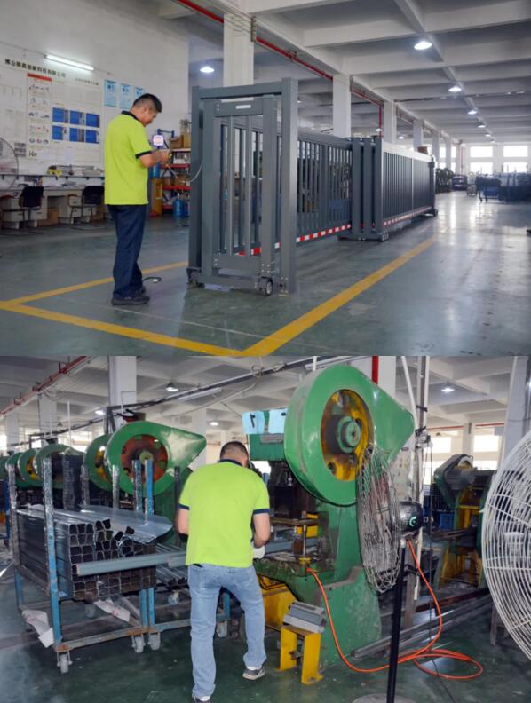 荣高伸缩门赶制暑期前的工期保证货期