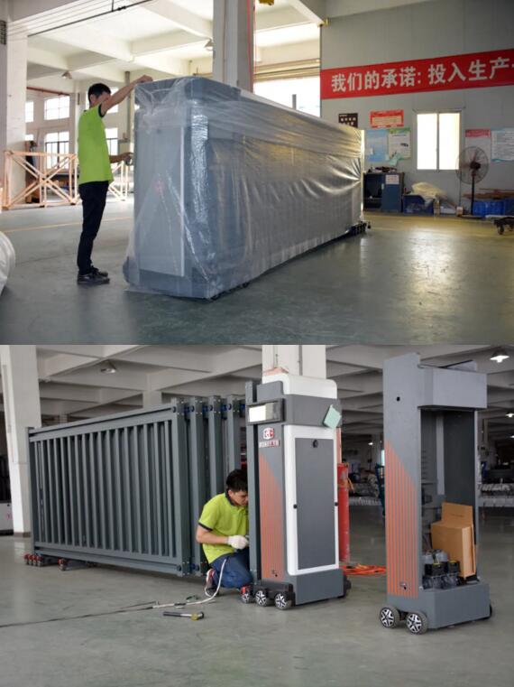 荣高伸缩门赶制暑期前的工期保证货期