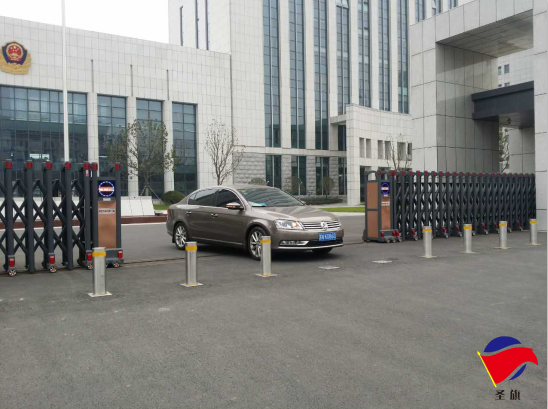 宿迁出安智能升降柱进驻宿迁市公安局