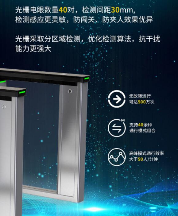 捷顺科技“极光”速通摆闸