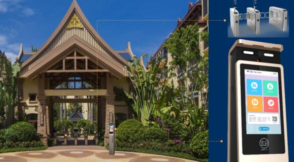 社区大门部署示意图