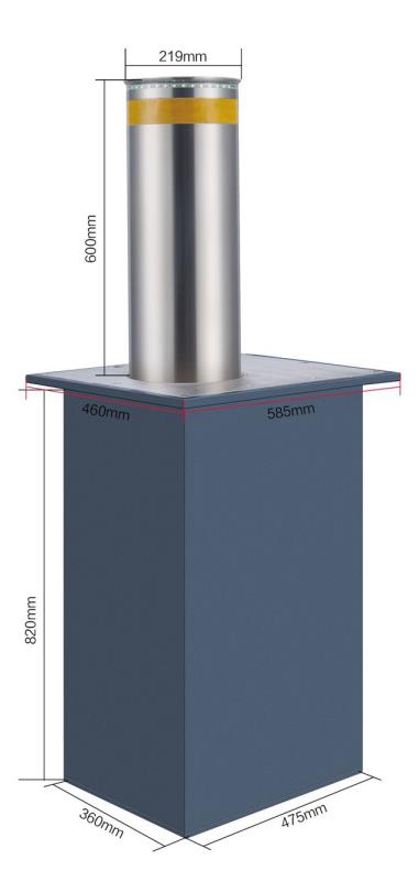 分体浅埋式全自动升降柱 CHG-009