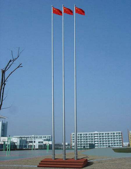 龙岩第一实验小学旗杆案例 - 中出网-智能出入口与停车充电门户