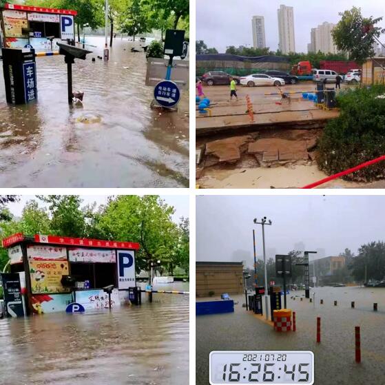 许多设备被雨水浸泡发生故障