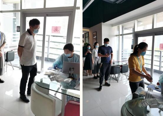 科拓多次安排检测机构到公司为员工进行核酸检测