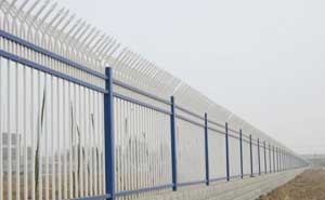 围墙护栏 - 锌钢护栏三横栏1