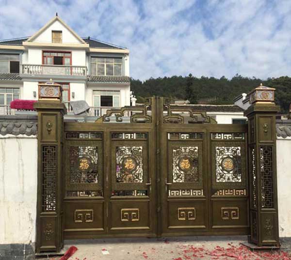 庆贺松原出安智能别墅大门进驻华洲•御墅湾