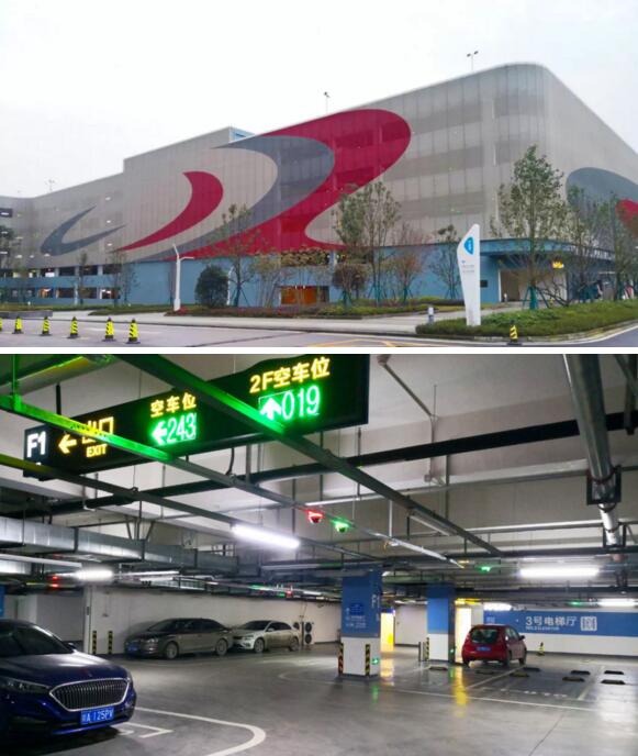 道尔智控7000+视频车位引导、20进20出恭三设备入驻成都都江堰万达文化旅游城