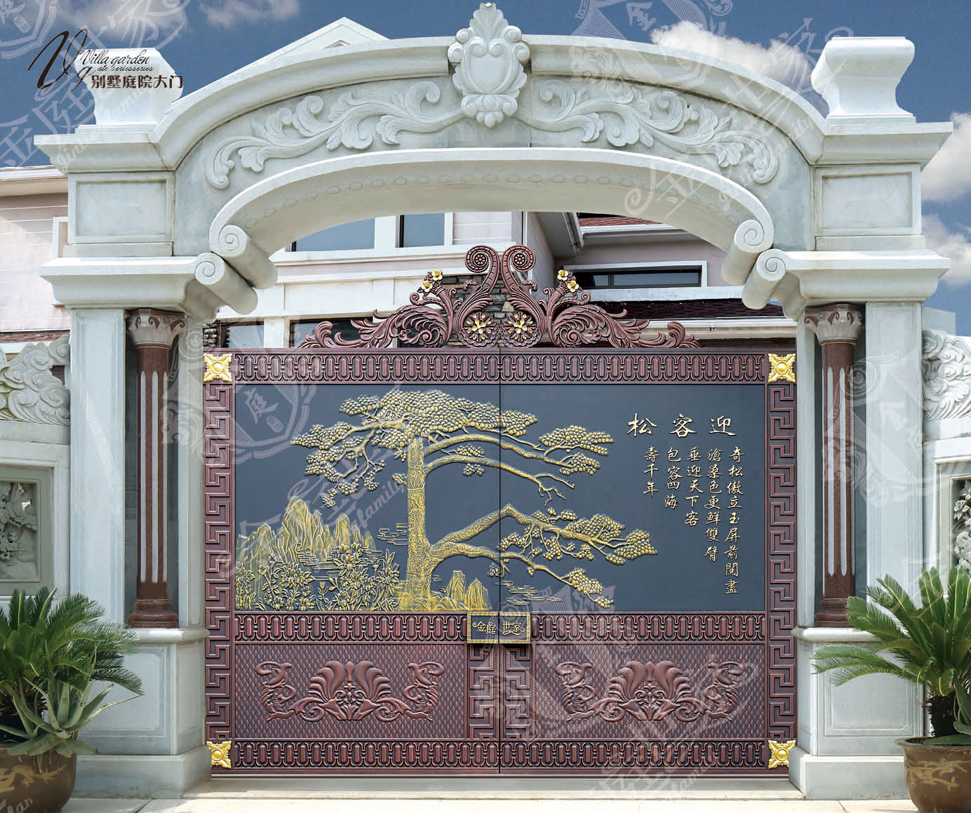 铝艺庭院门-JT-DM002