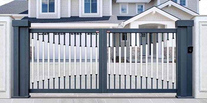 智能铝合金电动双开小门 SK-02GY