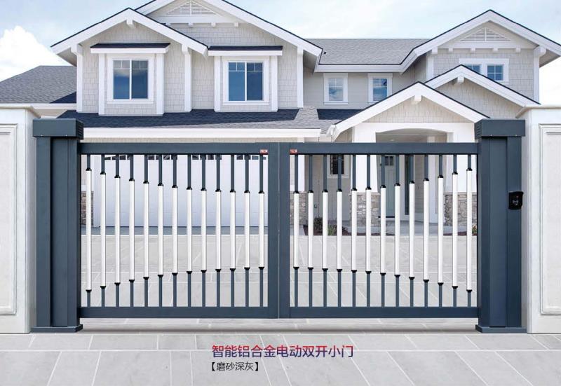 智能铝合金电动双开小门 SK-02GY