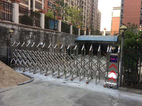 喜迎运城出安智能电动伸缩门进驻运城温泉雅居