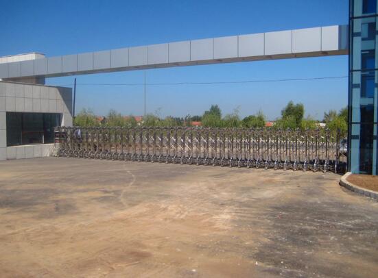 让舟山出安智能伸缩门成为中城建第十一工程局有限公司的理想门卫