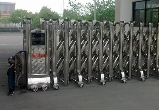 丽水出安智能电动伸缩门成功牵手浙江省丽水市蓝天制笔有限公司