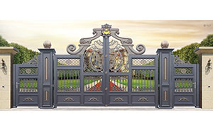 海亮大都汇为西宁出安智能别墅铝艺大门点赞