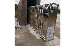 汉中城固县沙河营垃圾处理厂电动伸缩门案例