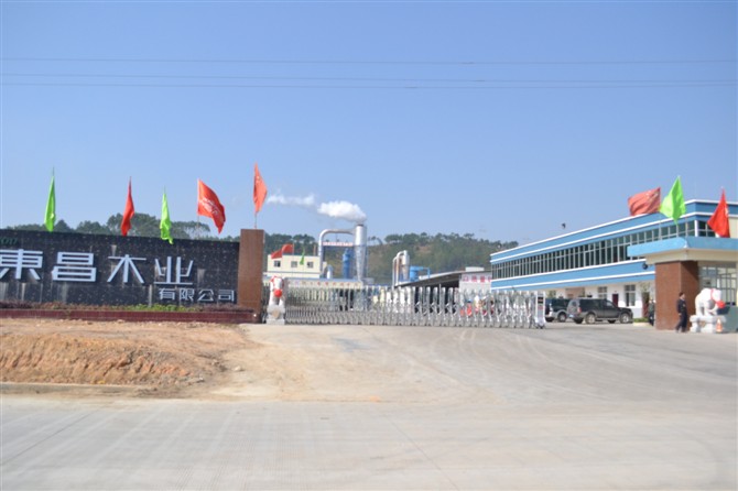庆贺钦州出安智能伸缩门进驻钦州市大寺东昌木业有限公司