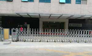 汕尾出安智能为汕尾中联港湾酒店添置伸缩门