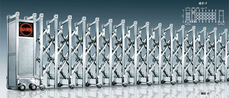 阳泉出安智能伸缩门成功牵手万隆国际