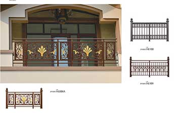 护栏 - 别墅围栏系列-护栏系列HL006A、108、109