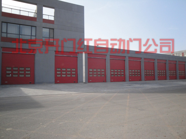 通州区梨园消防队工业门案例 - 中出网-智能出入口门户